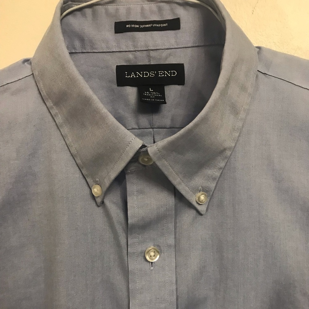 Lands end men’s button down shirt